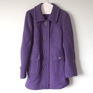Vintage Purple 100% Pure New Wool Coat